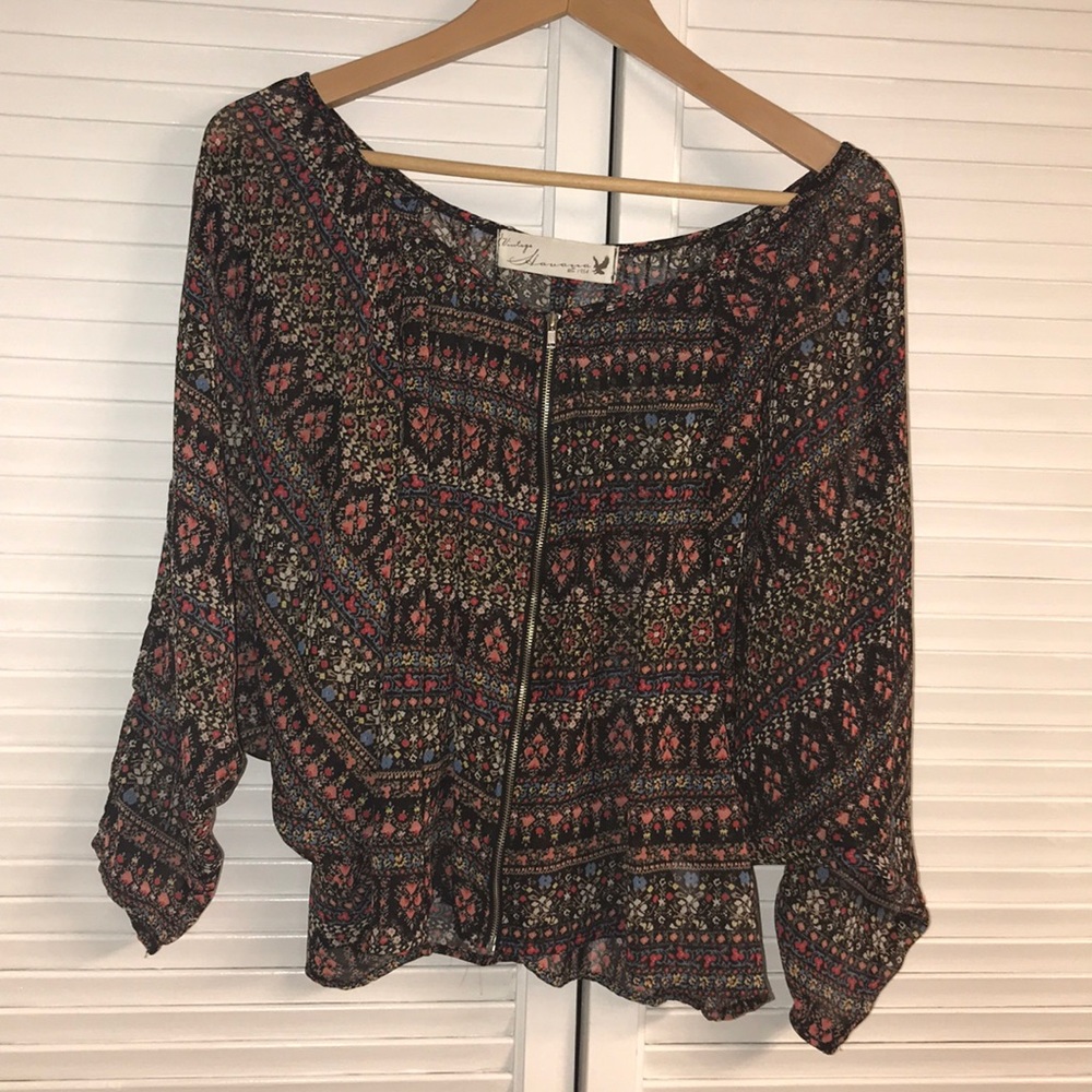 Bohemian floral top
